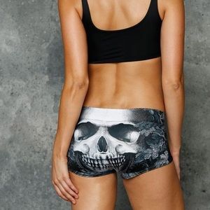 Blackmilk Skull Shorts Small